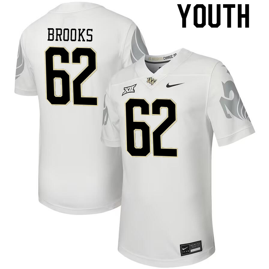 Youth #62 Jabari Brooks UCF Knights Big 12 Conference College Football Jerseys Stitched-Black